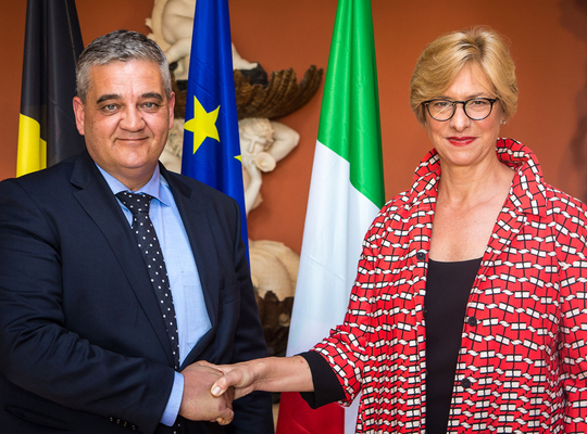 (c) Malek Azoug Steven Vandeput en Roberta Pinotti